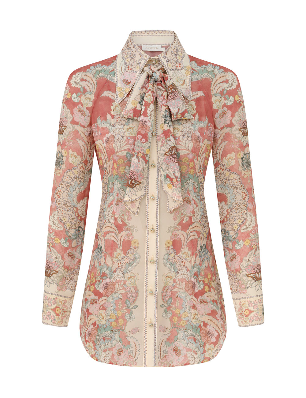Zimmermann Rebellion Pussybow Shirt