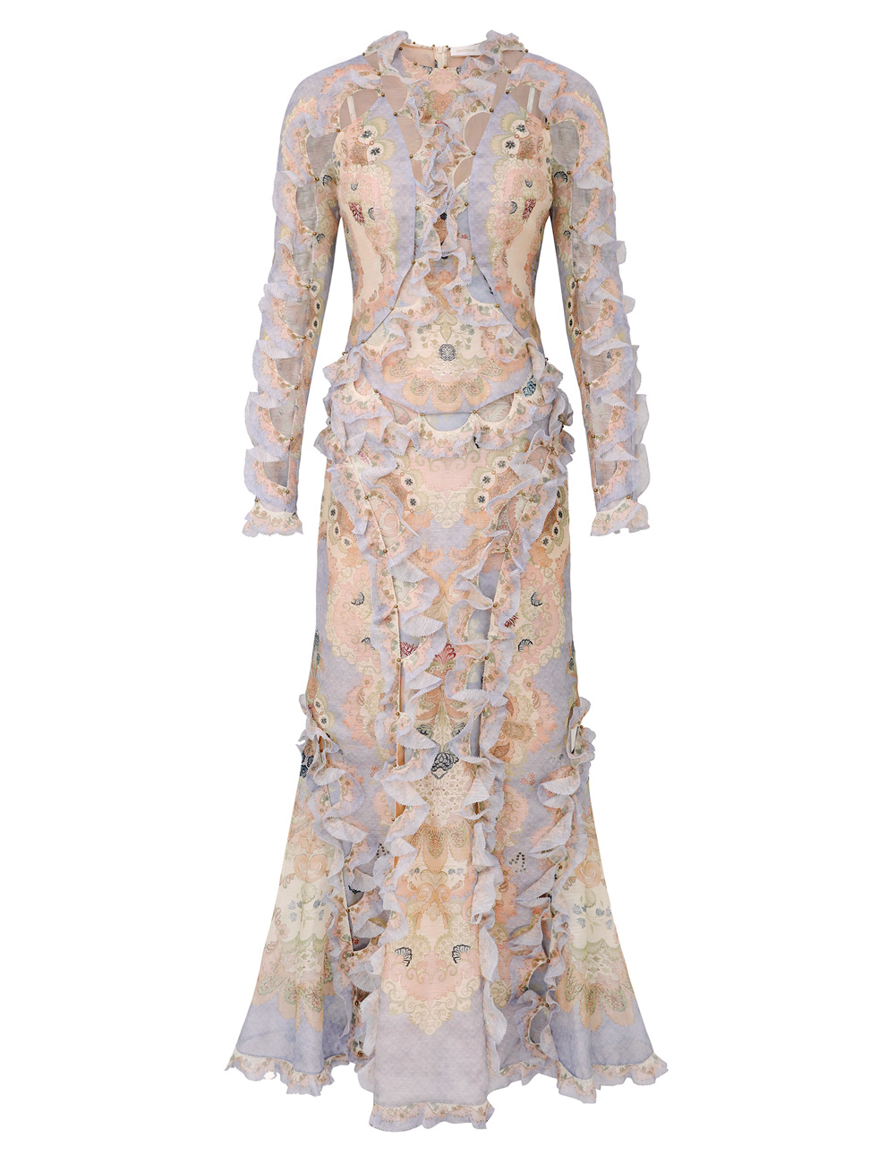 Zimmermann Rebellion Scallop Maxi Dress