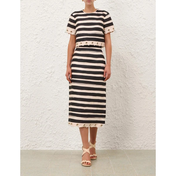 Elevate your elegance in this Zimmermann Skirts available now at Coveti
