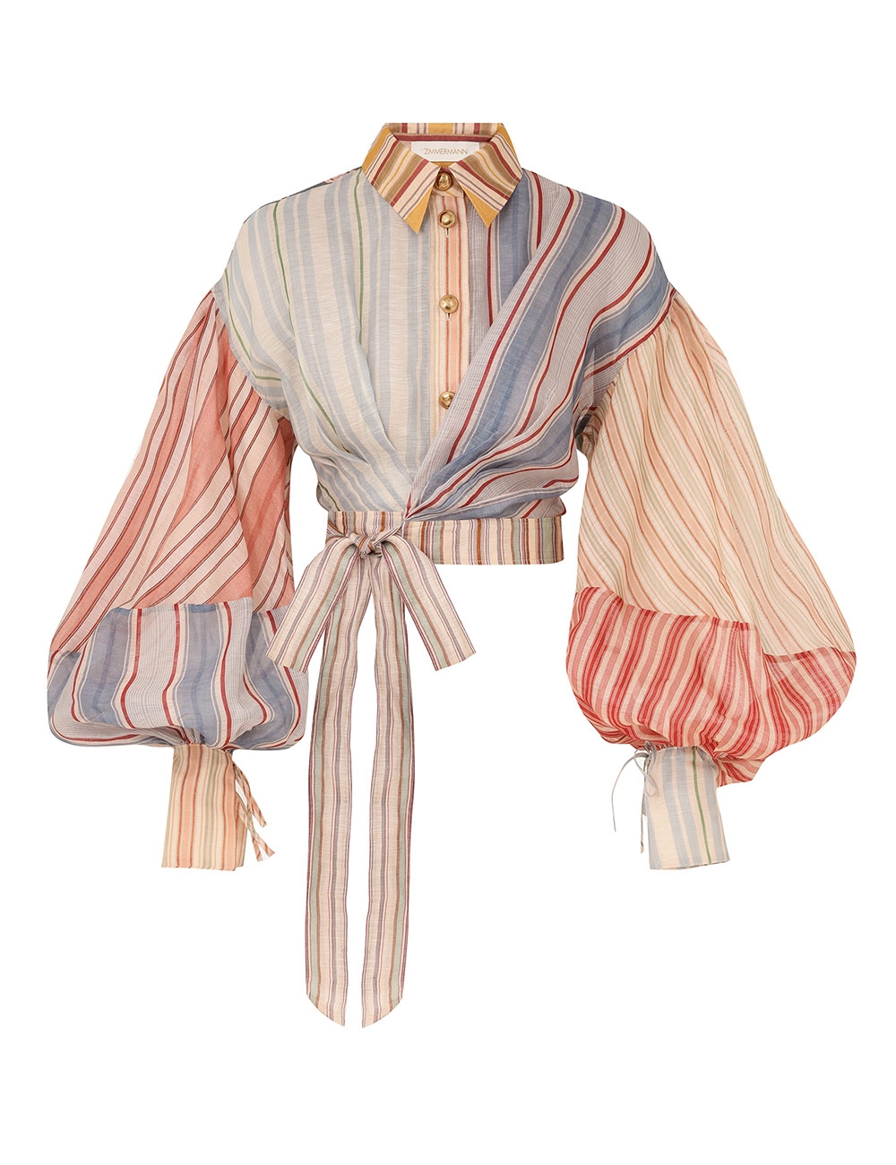 Zimmermann Rebellion Striped Blouse