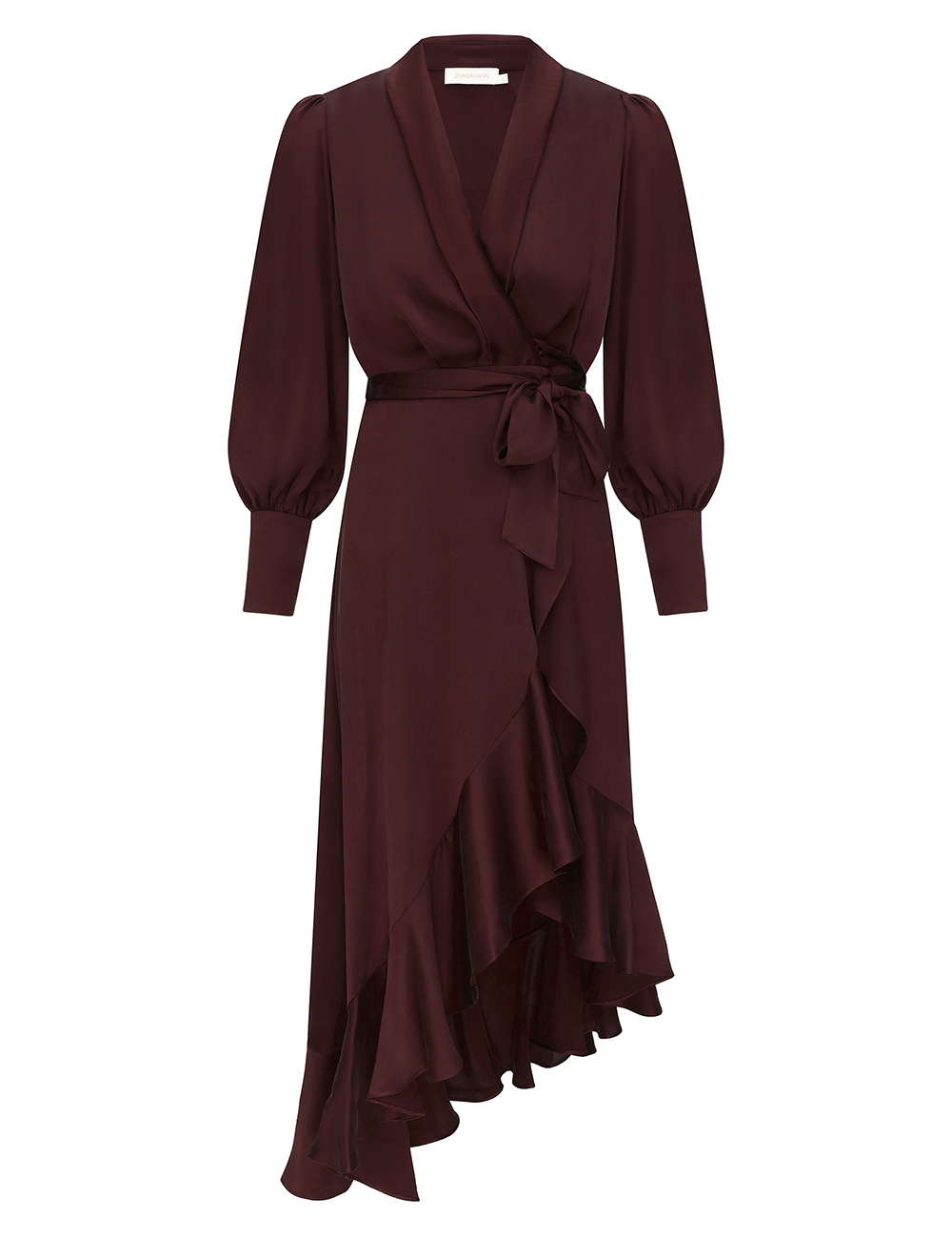 Zimmermann Silk Wrap Midi Dress