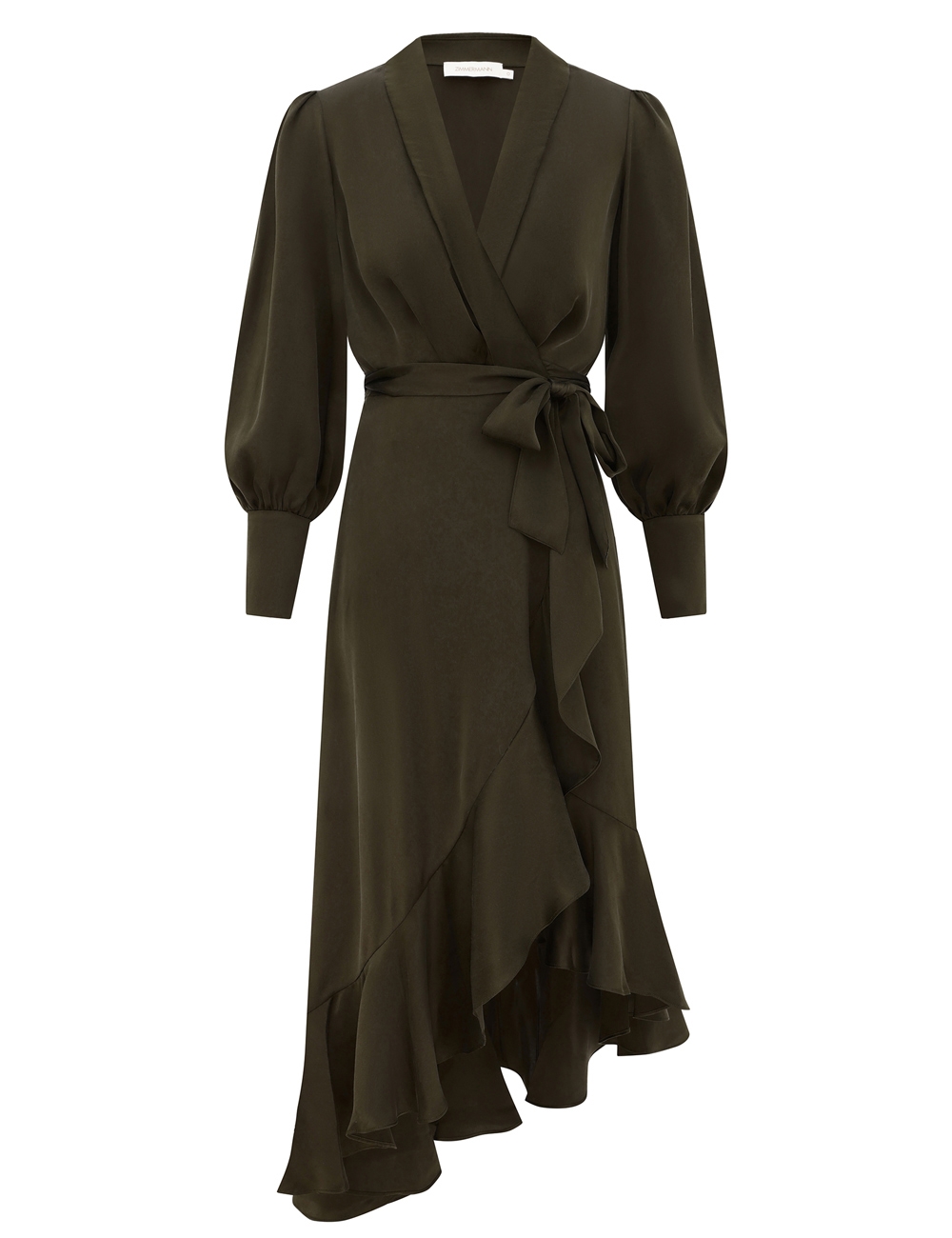 Zimmermann Silk Wrap Midi Dress