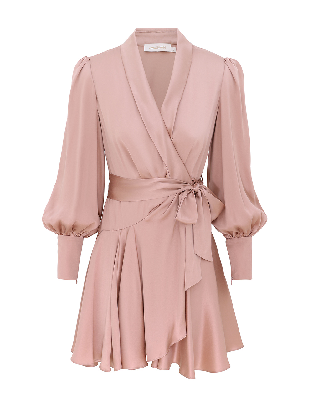 Zimmermann Silk Wrap Mini Dress