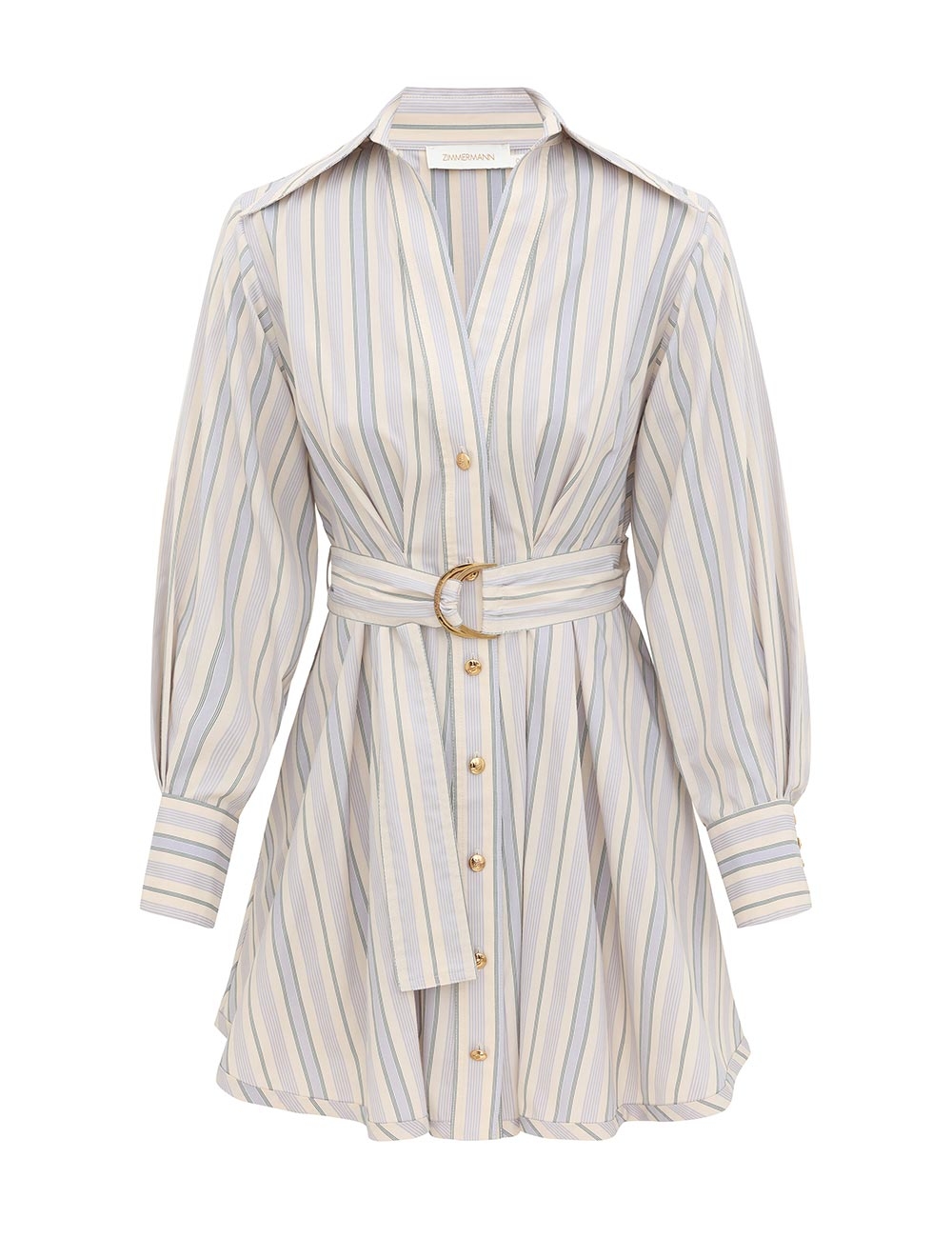 Zimmermann Stripe Tuck Mini Dress