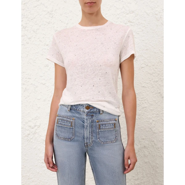 Elevate your elegance in this Zimmermann Tops available now at Coveti