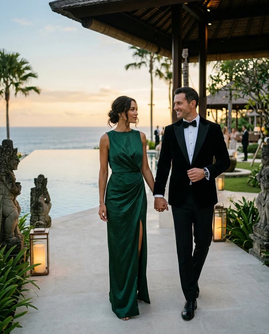 Gemma Deeks Style Guide: Black tie Anniversary in Bali Summer 2026