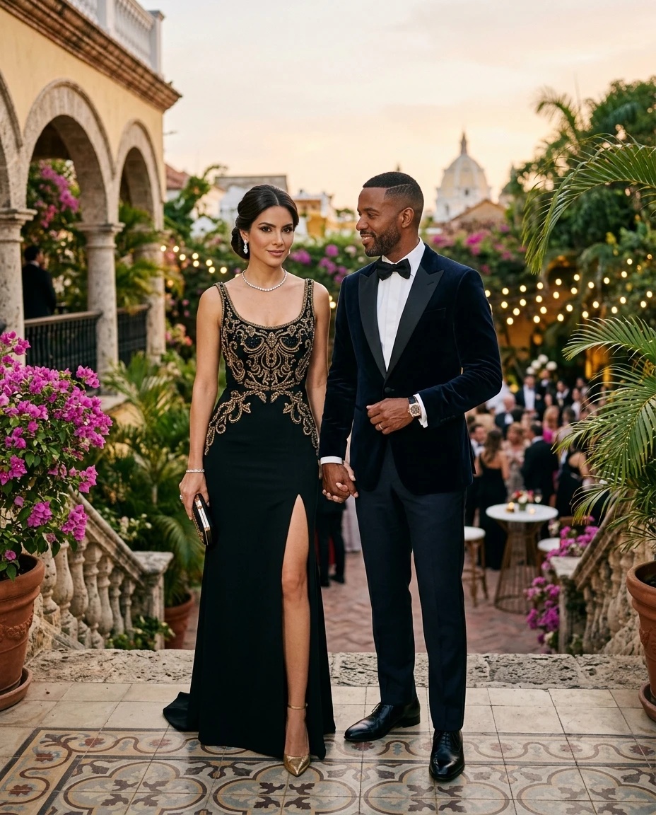 Gemma Deeks Style Guide: Black tie Anniversary in Colombia Summer 2026