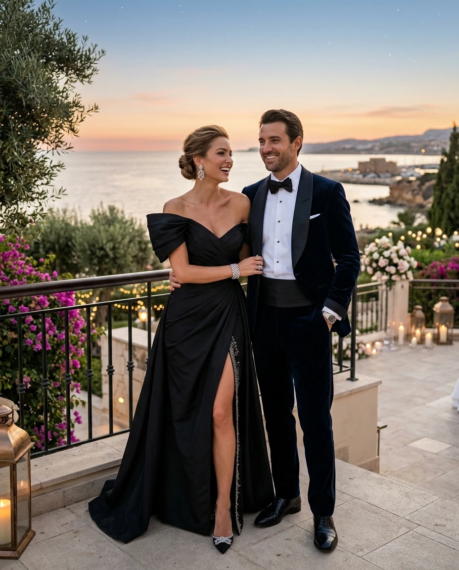Gemma Deeks Style Guide: Black tie Anniversary in Cyprus Summer 2026