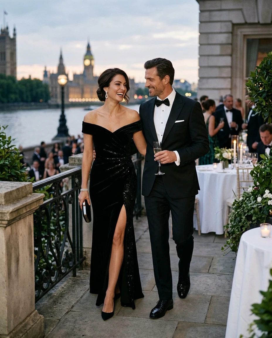 Gemma Deeks Style Guide: Black tie Anniversary in London Summer 2026