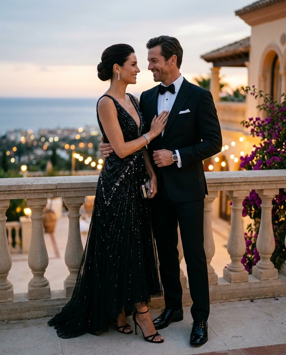 Gemma Deeks Style Guide: Black tie Anniversary in Marbella Summer 2026