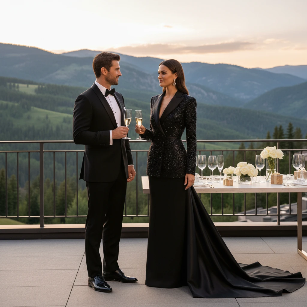 Gemma Deeks Style Guide: Black tie Birthday in Aspen Summer 2026