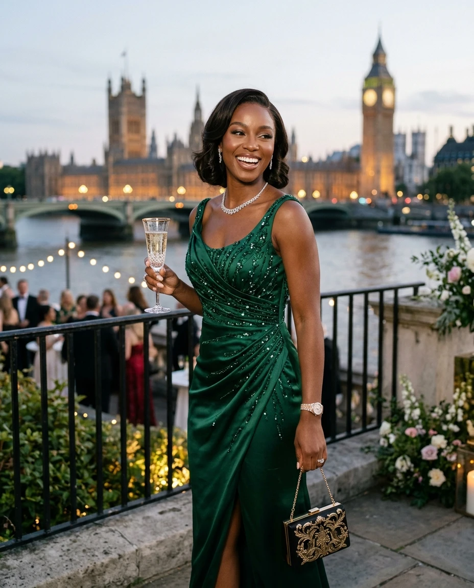 Gemma Deeks Style Guide: Black tie Birthday in London Summer 2026