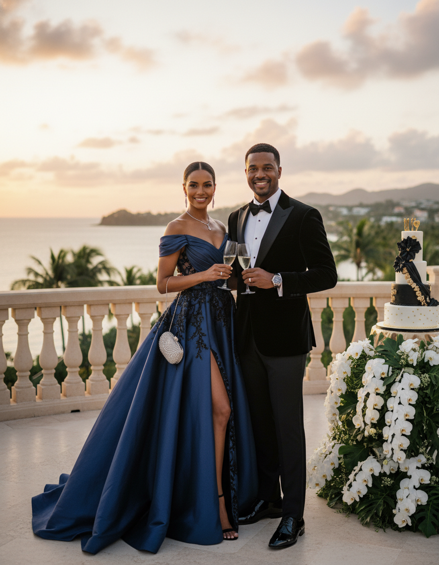 Gemma Deeks Style Guide: Black tie Birthday in Montego Bay Summer 2026