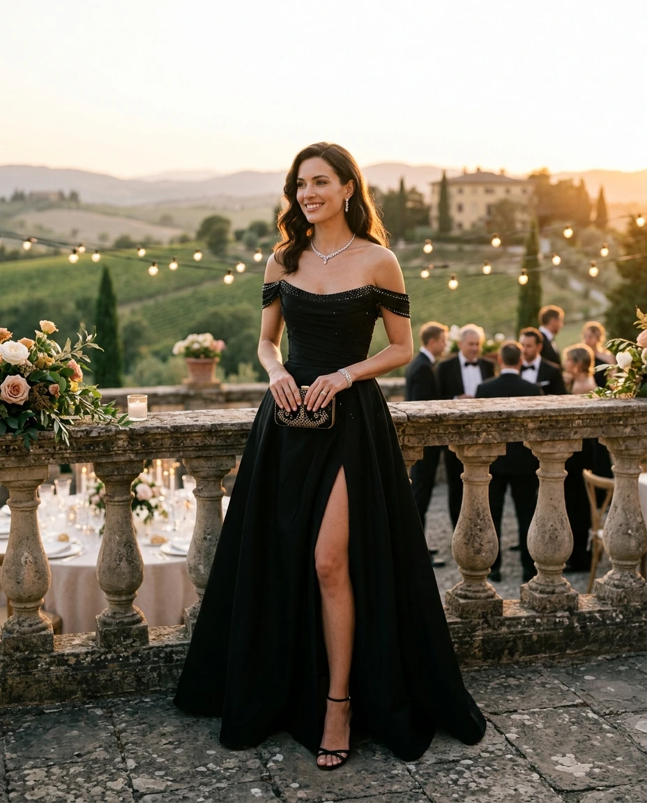 Gemma Deeks Style Guide: Black tie Birthday in Tuscany Summer 2026
