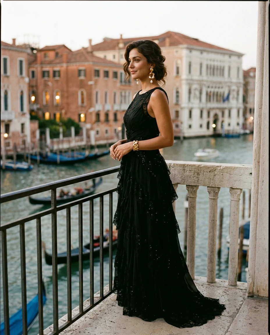 Gemma Deeks Style Guide: Black tie Birthday in Venice Summer 2026