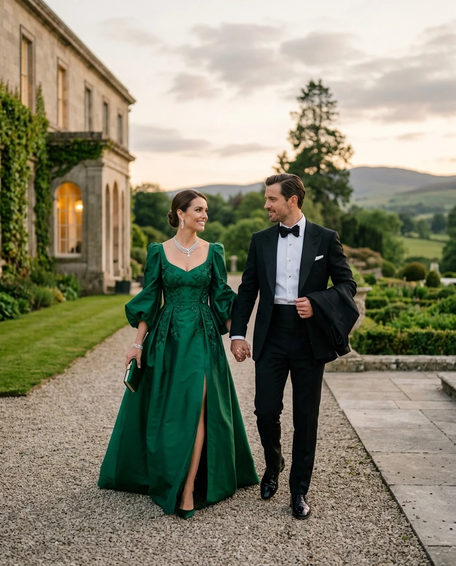 Gemma Deeks Style Guide: Black tie Date night in Ireland Summer 2026