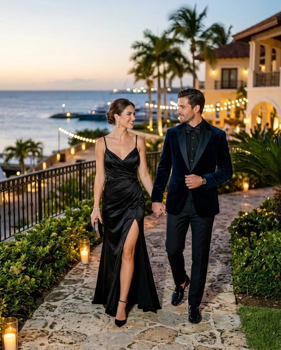 Gemma Deeks Style Guide: Black tie Date night in La Romana Summer 2026