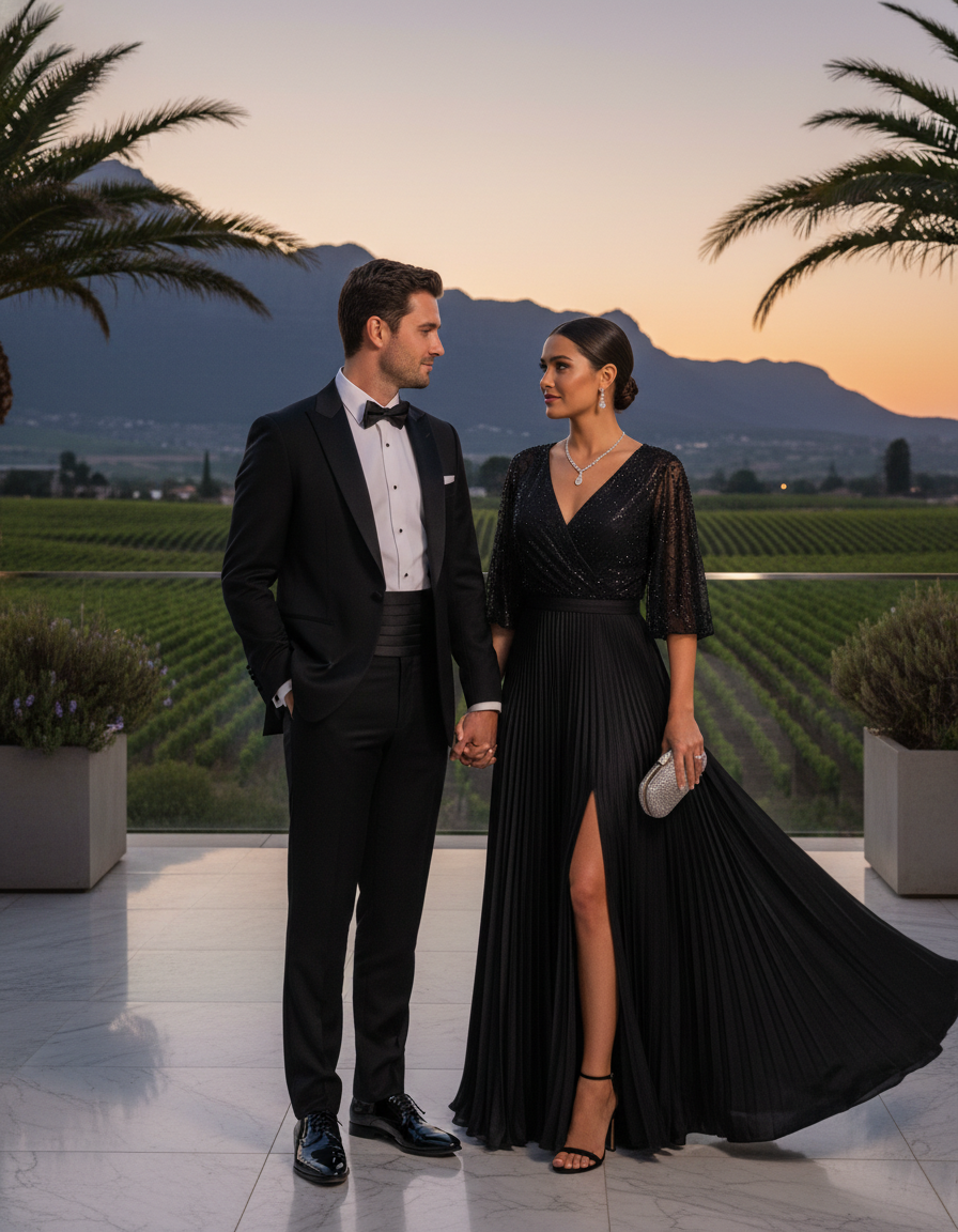 Gemma Deeks Style Guide: Black tie Date night in South Africa Summer 2026