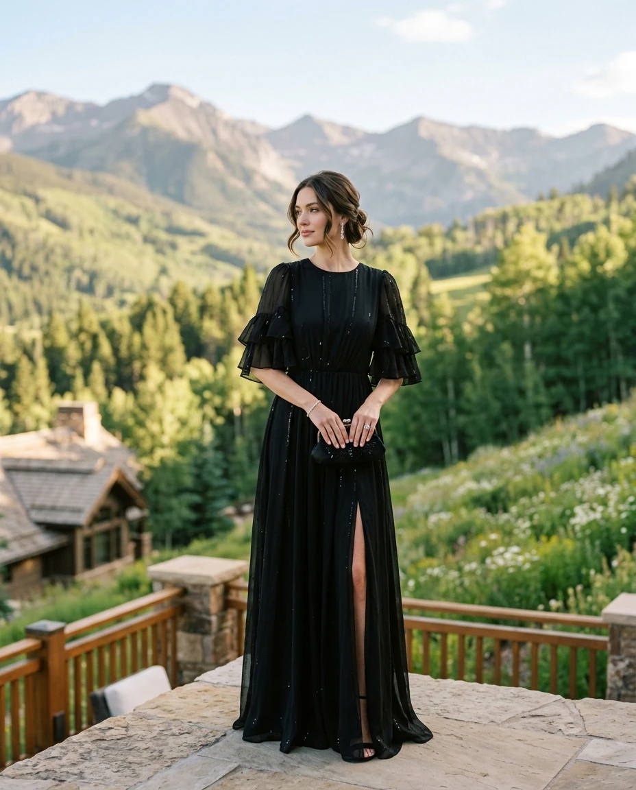 Gemma Deeks Style Guide: Black tie Designer Summer Dresses in Aspen Summer 2026