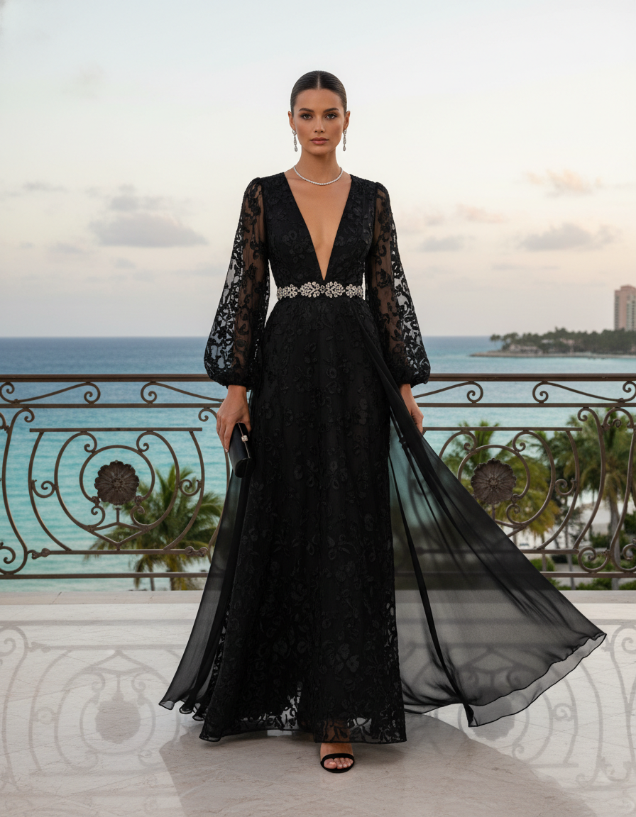 Gemma Deeks Style Guide: Black tie Designer Summer Dresses in La Romana Summer 2026
