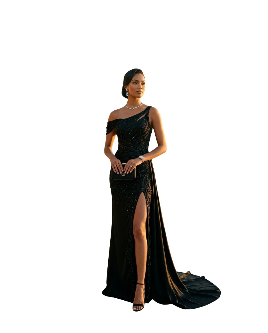 Gemma Deeks Style Guide: Black tie dinner outfit in South Africa Summer 2026