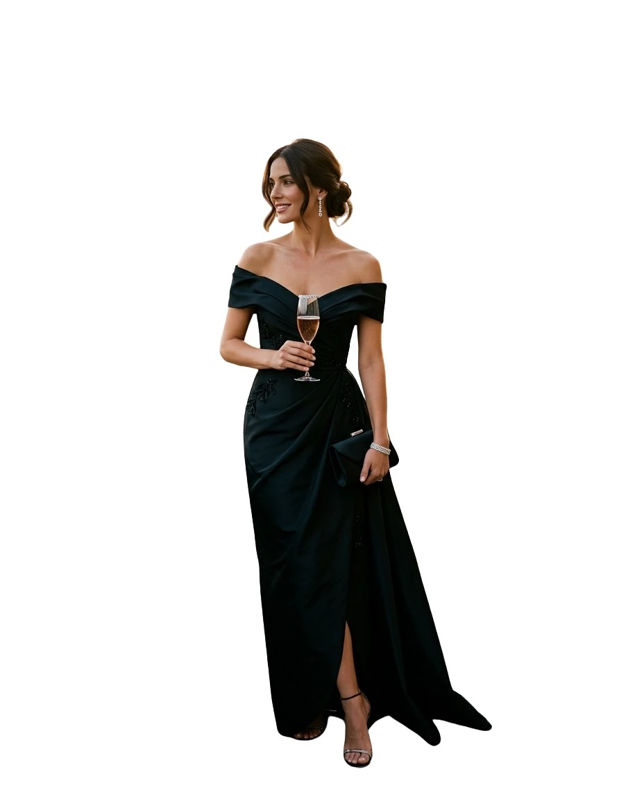 Gemma Deeks Style Guide: Black tie dinner outfit in Tuscany Summer 2026