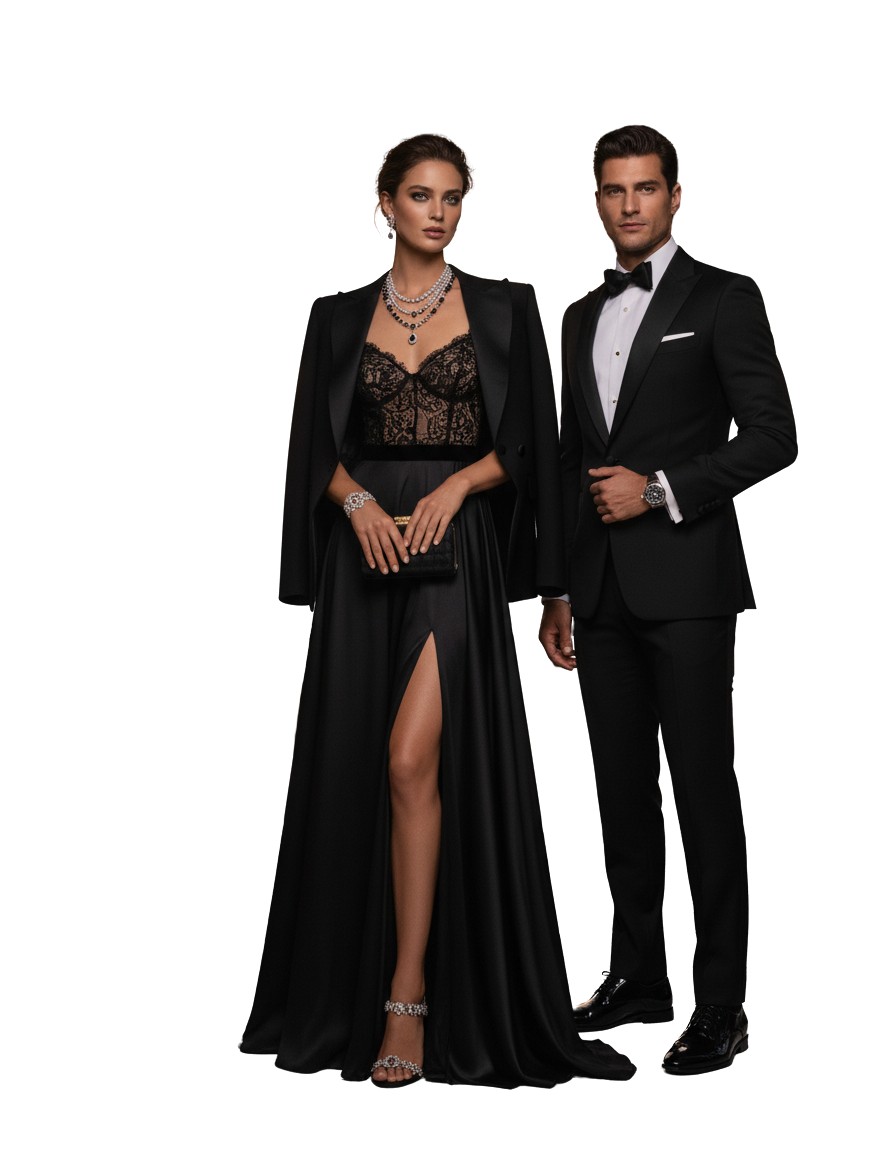 Gemma Deeks Style Guide: Black tie dinner outfit in Zanzibar Summer 2026