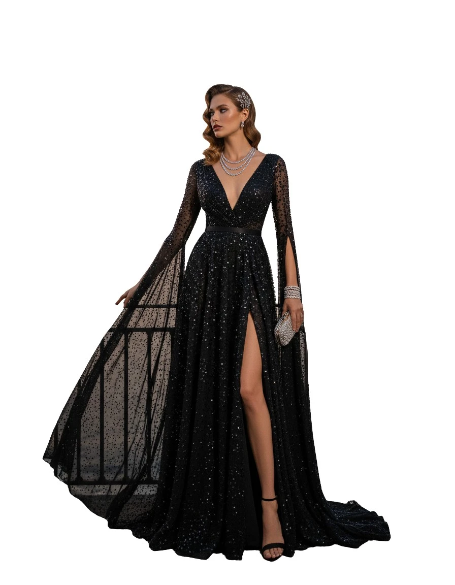 Gemma Deeks Style Guide: Black tie gala gown in Lake Como Summer 2026