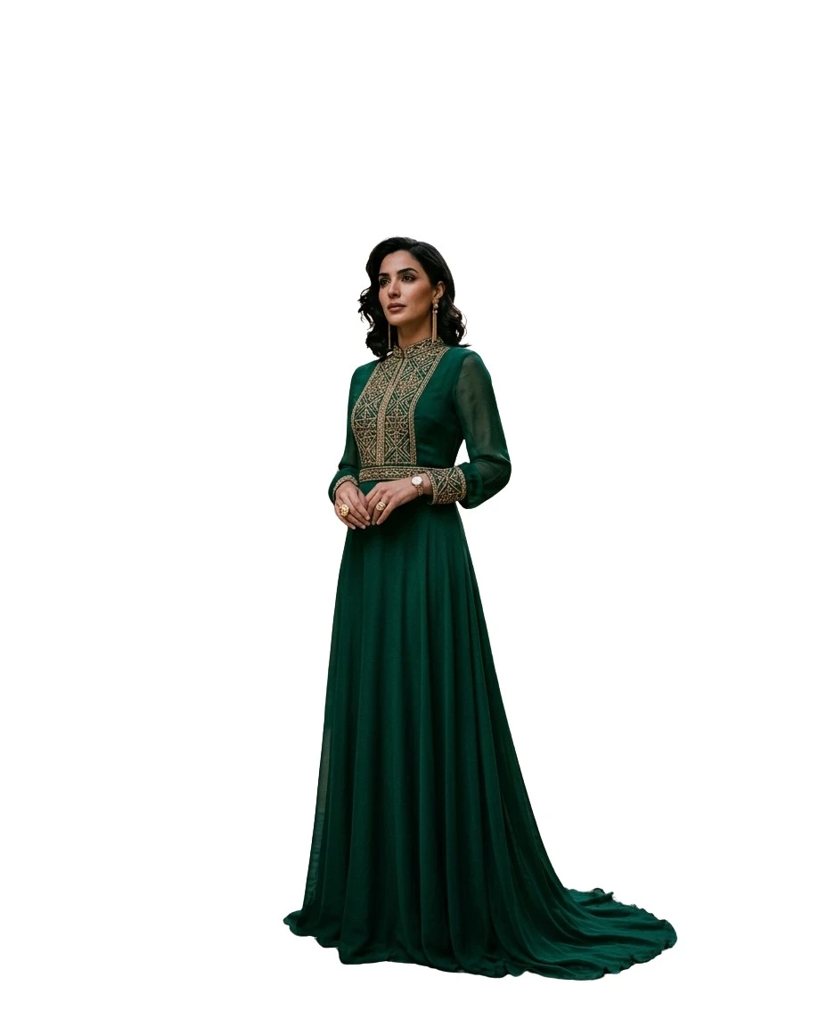 Gemma Deeks Style Guide: Black tie gala gown in Moroco Summer 2026