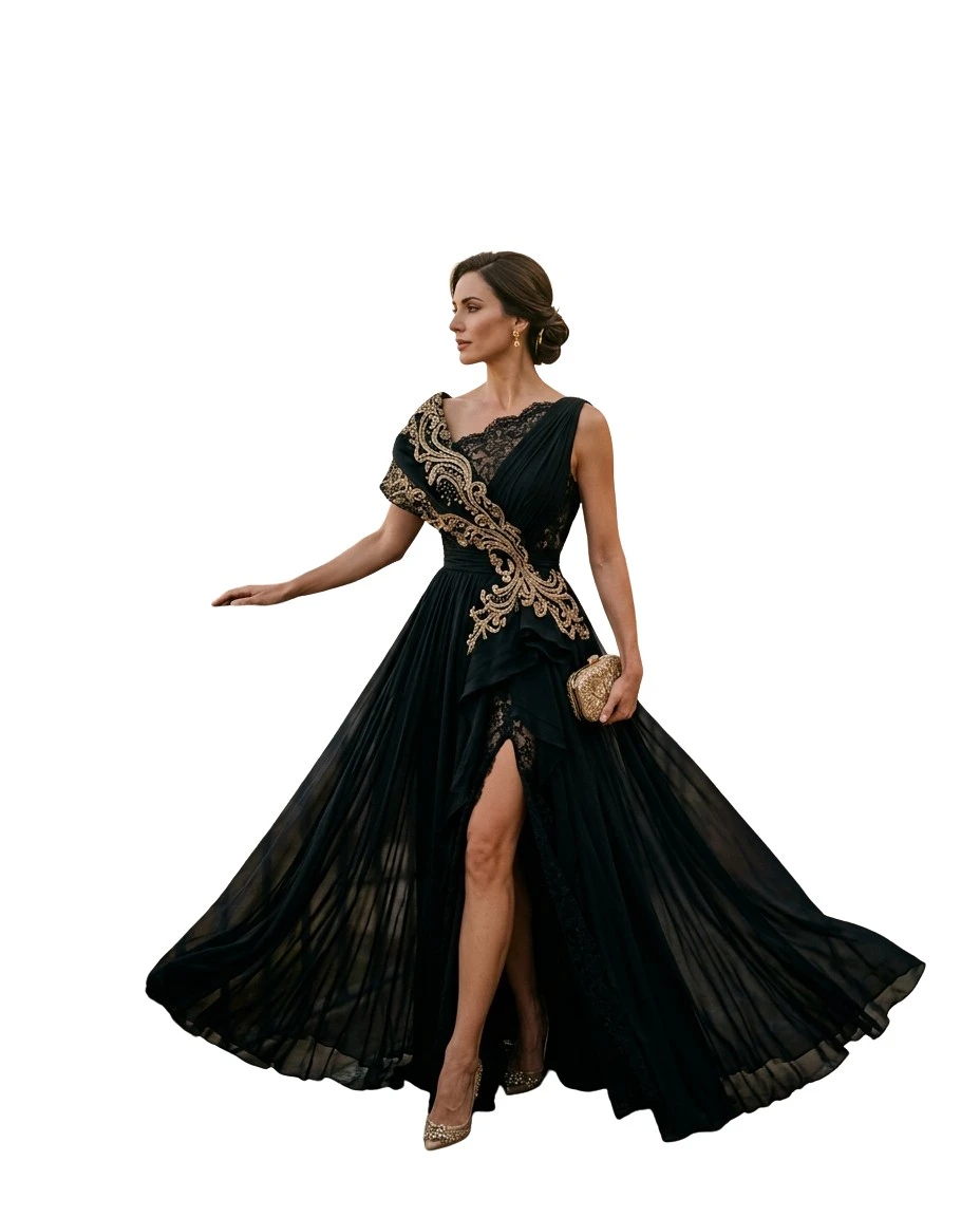 Gemma Deeks Style Guide: Black tie gala gown in Spain Summer 2026