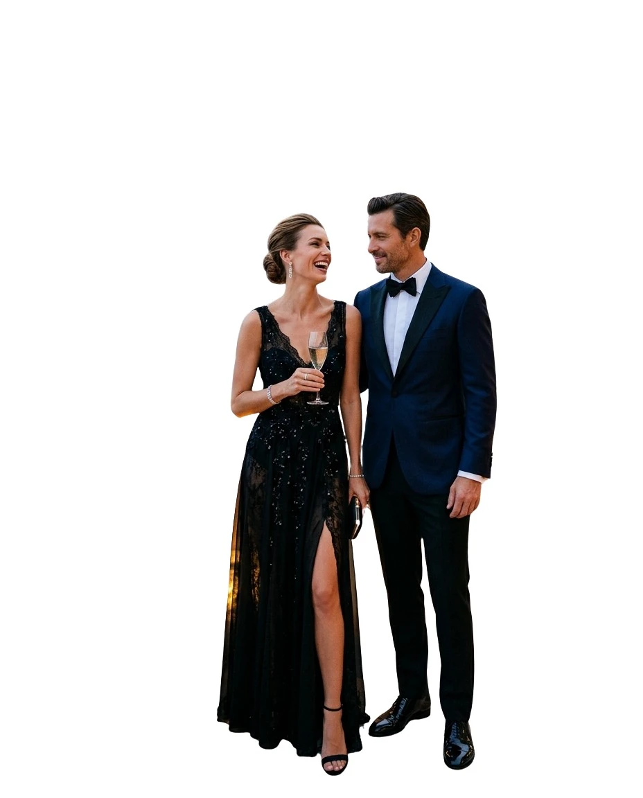 Gemma Deeks Style Guide: Black tie Holiday parties in Amalfi Coast Summer 2026