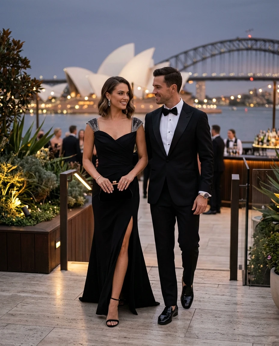 Gemma Deeks Style Guide: Black tie Holiday parties in Australia Summer 2026