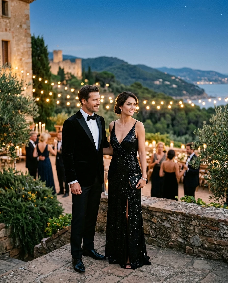 Gemma Deeks Style Guide: Black tie Holiday parties in Catalonia Summer 2026
