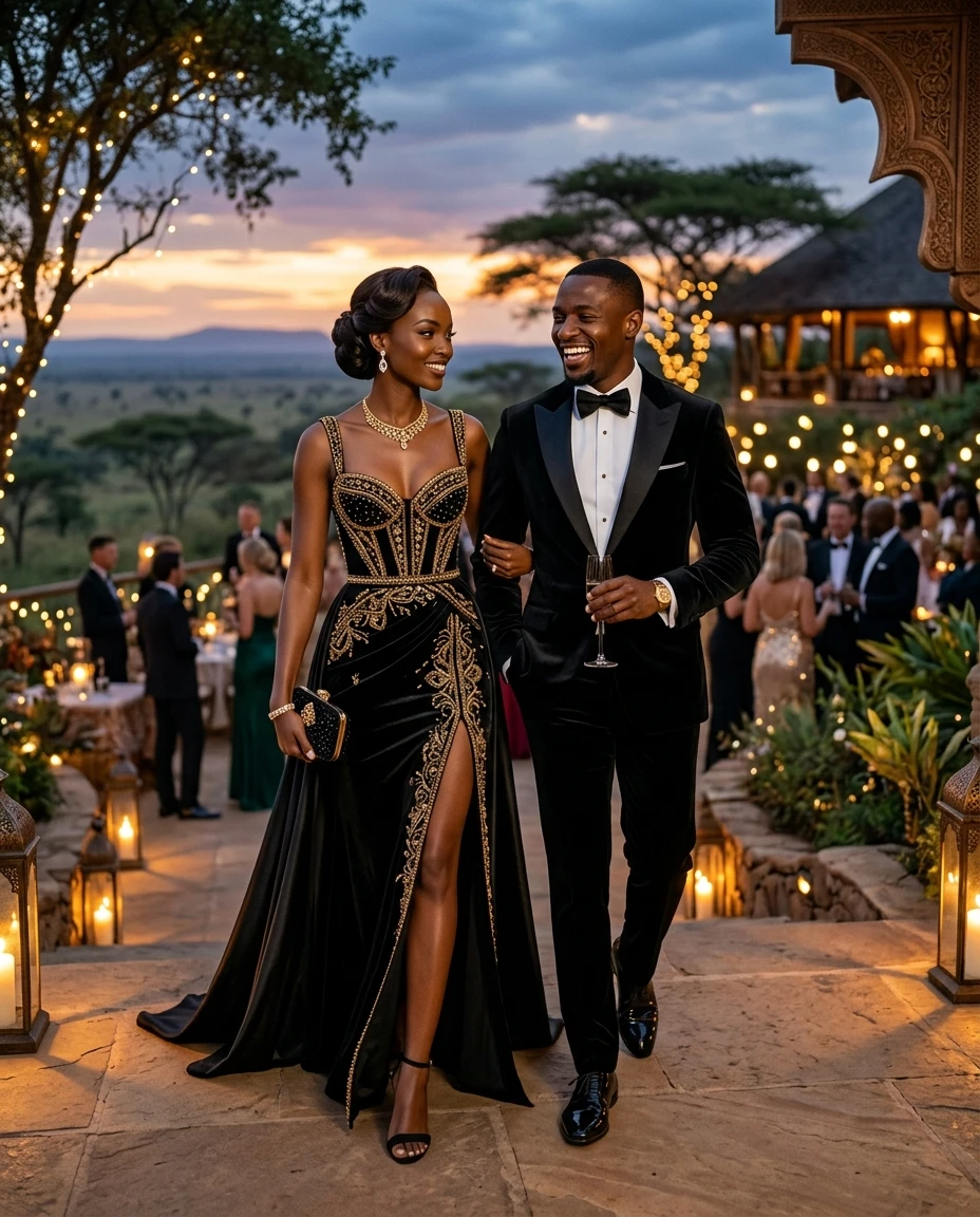 Gemma Deeks Style Guide: Black tie Holiday parties in Kenya Summer 2026