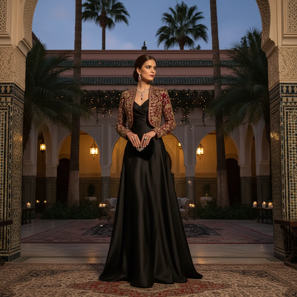 Gemma Deeks Style Guide: Black tie Holiday parties in Marrakech Summer 2026