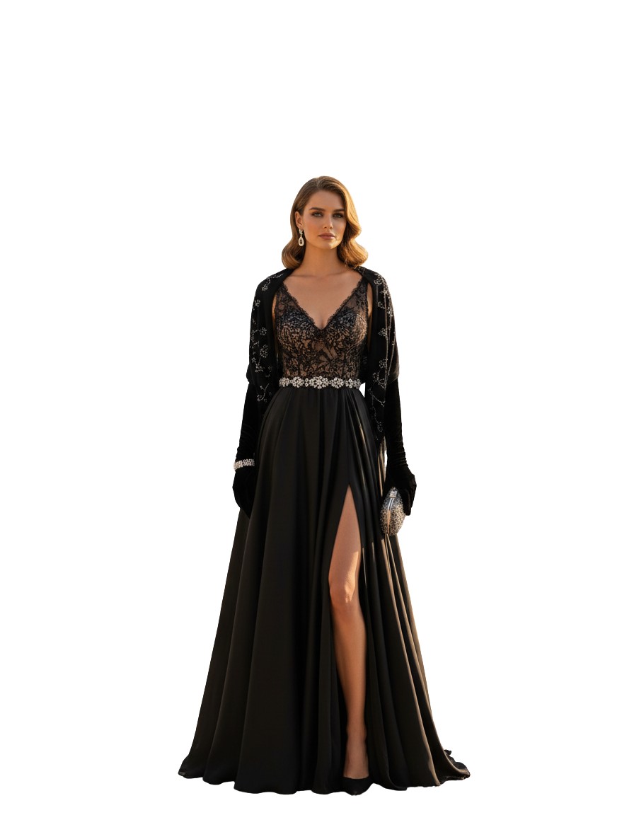 Gemma Deeks Style Guide: Black tie wedding guest dress in France Summer 2026