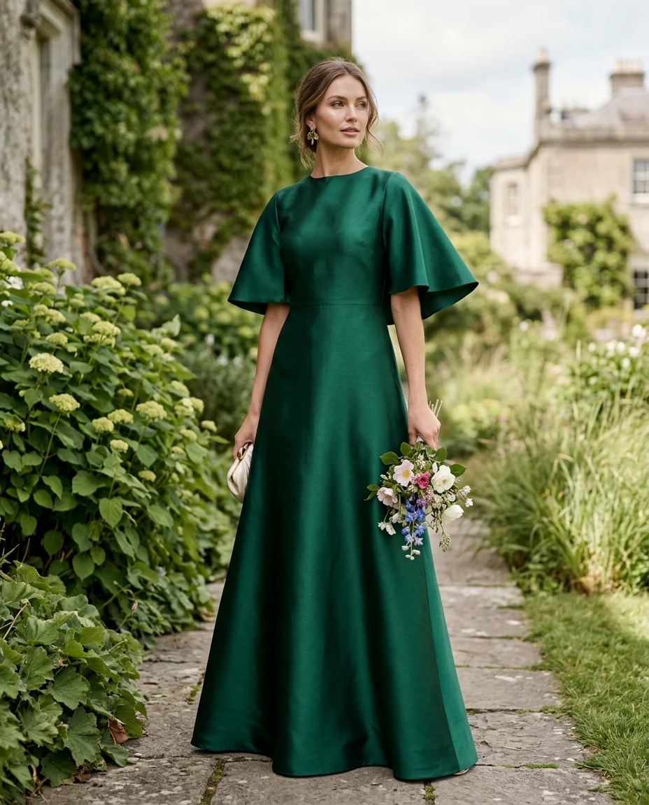 Gemma Deeks Style Guide: Black tie wedding guest dress in Ireland Summer 2026