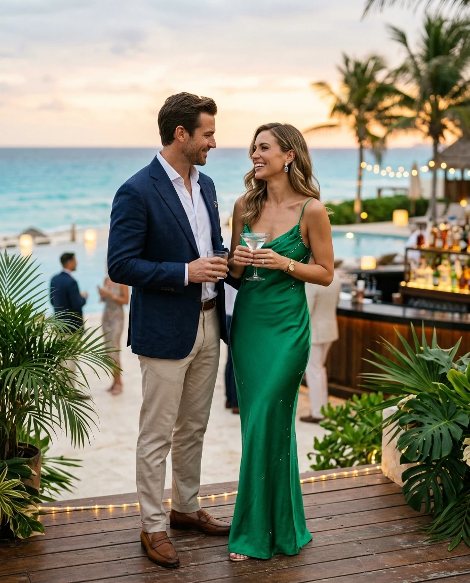Gemma Deeks Style Guide: Cocktail Anniversary in Cancun Summer 2026
