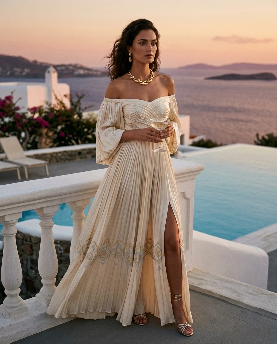 Gemma Deeks Style Guide: Cocktail Anniversary in Greece Summer 2026