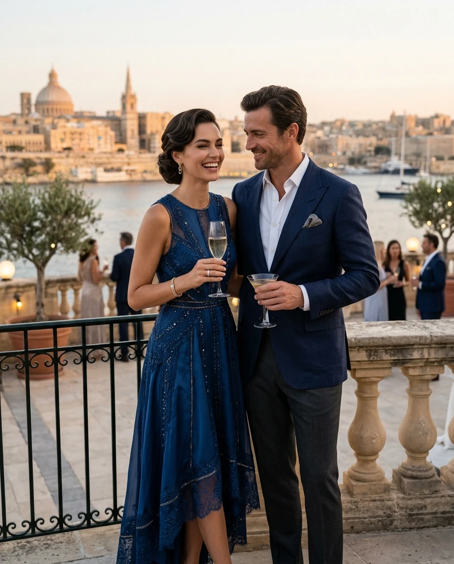 Gemma Deeks Style Guide: Cocktail Anniversary in Malta Summer 2026