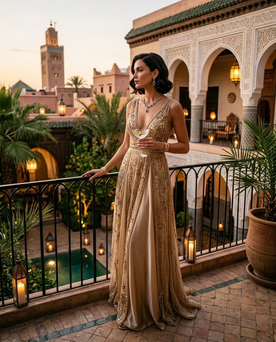 Gemma Deeks Style Guide: Cocktail Anniversary in Marrakech Summer 2026