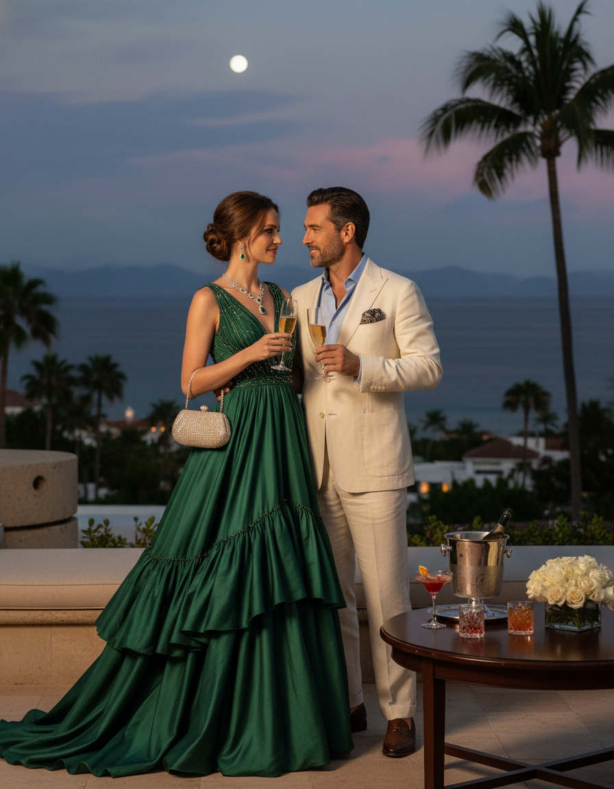 Gemma Deeks Style Guide: Cocktail Anniversary in Mexico Summer 2026