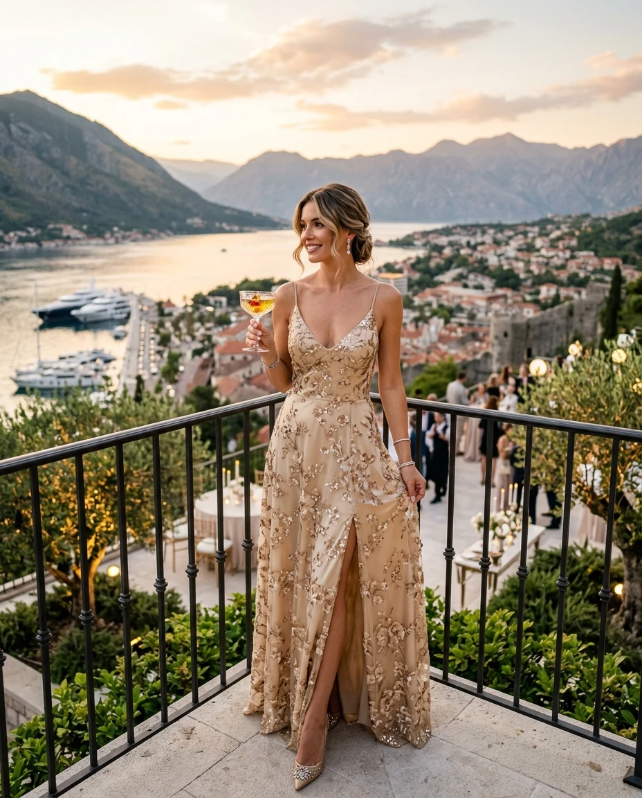 Gemma Deeks Style Guide: Cocktail Anniversary in Montenegro Summer 2026