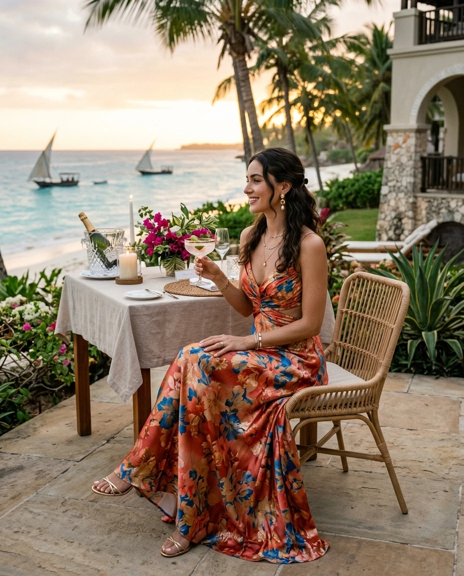 Gemma Deeks Style Guide: Cocktail Anniversary in Zanzibar Summer 2026