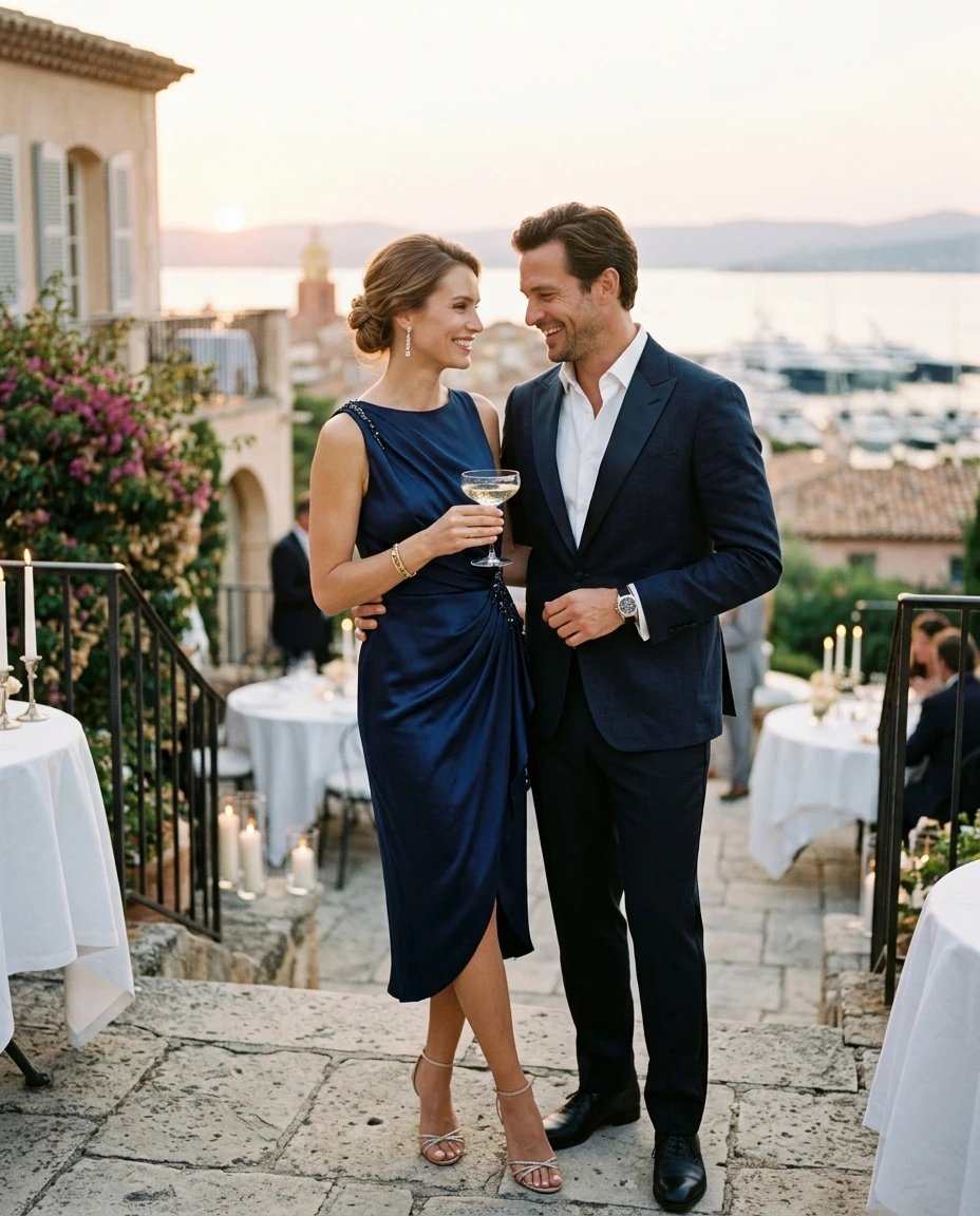 Gemma Deeks Style Guide: Cocktail Attire Anniversary in France Summer 2026