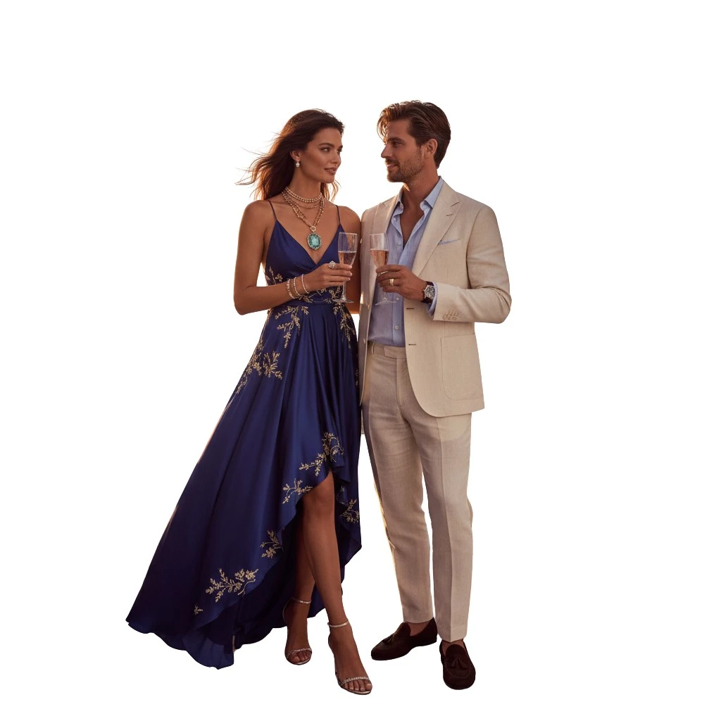 Gemma Deeks Style Guide: Cocktail Attire Anniversary in Greece Summer 2026