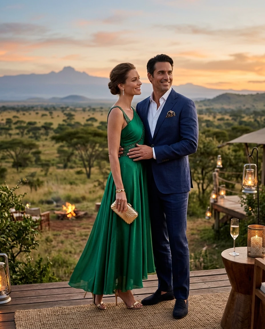 Gemma Deeks Style Guide: Cocktail Attire Anniversary in Kenya Summer 2026