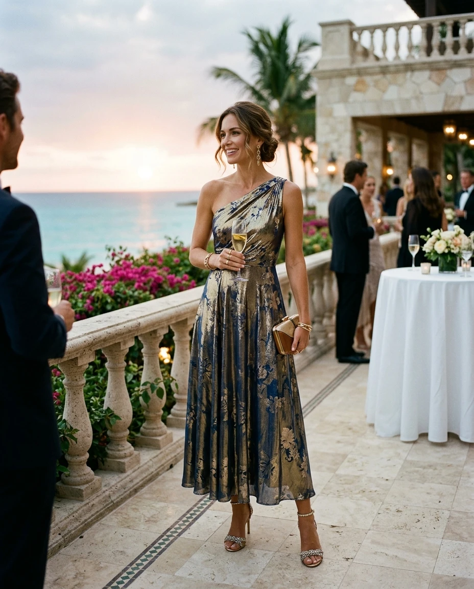 Gemma Deeks Style Guide: Cocktail Attire Anniversary in Mexico Summer 2026