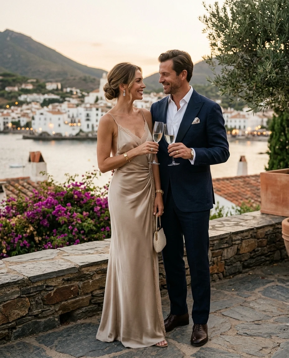 Gemma Deeks Style Guide: Cocktail Attire Anniversary in Spain Summer 2026