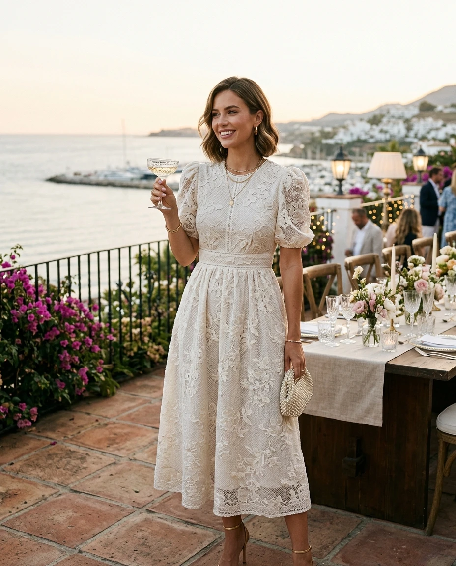 Gemma Deeks Style Guide: Cocktail Attire Birthday in Marbella Summer 2026